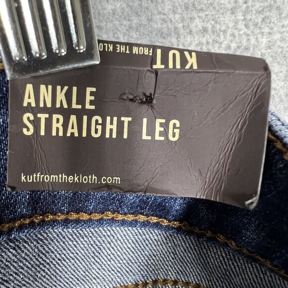 Kut From The Kloth NWT Women 16 Ankle Straight Leg High Rise Jeans Bum Friendly - Picture 15 of 16